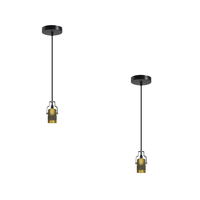 Brimson 1 - Light Yellow Brass Single Pendant, No