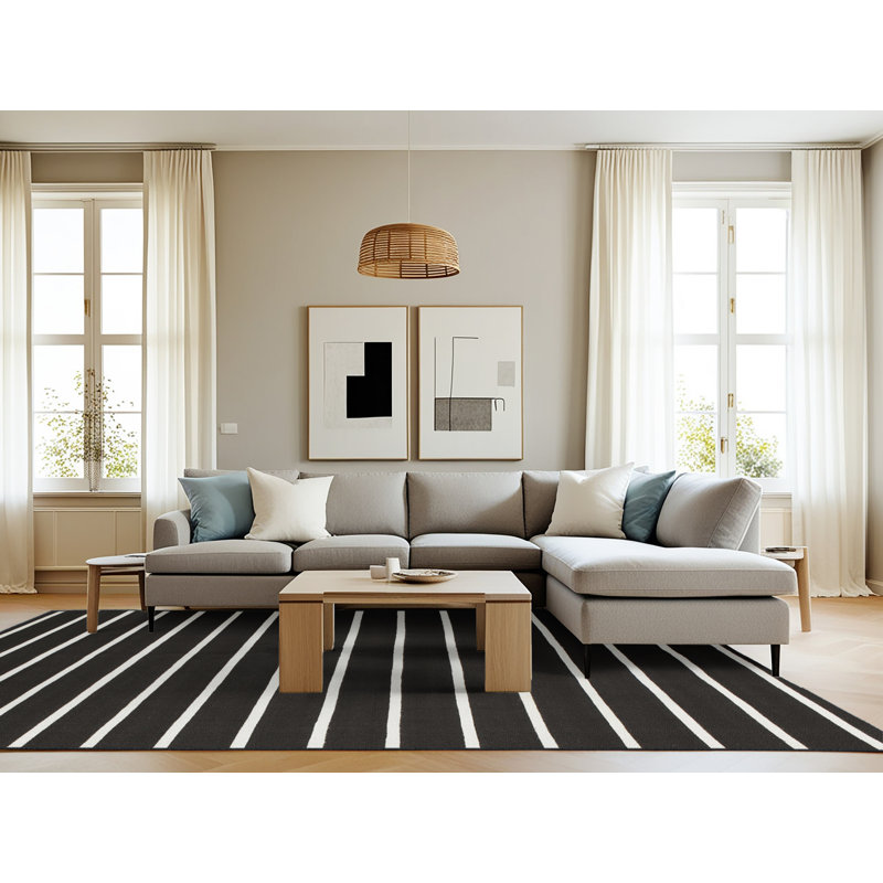 Geometric Indoor Rug, Rectangle 8' x 10'