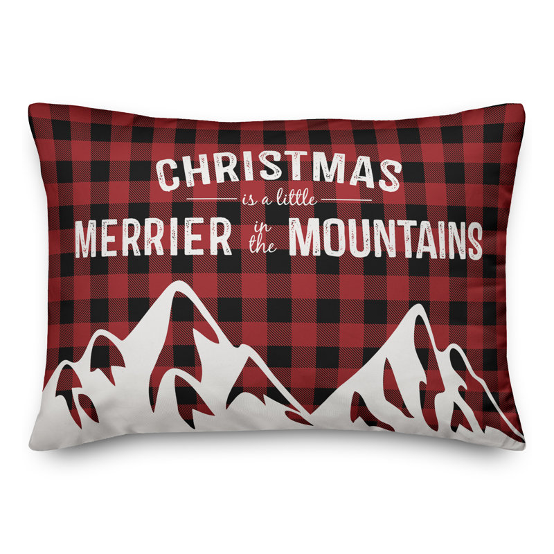 Plaid Reversible Throw Pillow