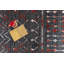 Tapis gris foncé / rouge / gris clair Lyford-666307780