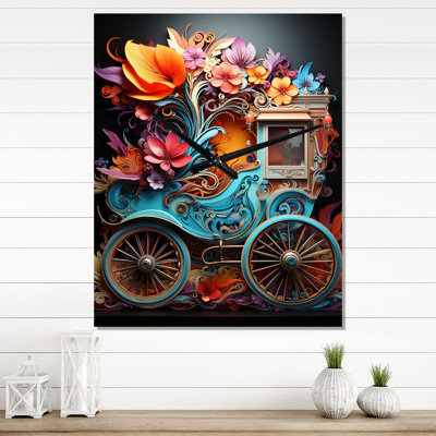 Calyx - Old American Cart Wall Clock