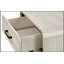 Commode contemporaine à cinq tiroirs en bois avec rangement spacieux et finition blanche antique élégante pour les maisons modernes