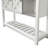 Zev Farmhouse Console Table with Sliding Barn Door and Adjustable Shelf-1421143287