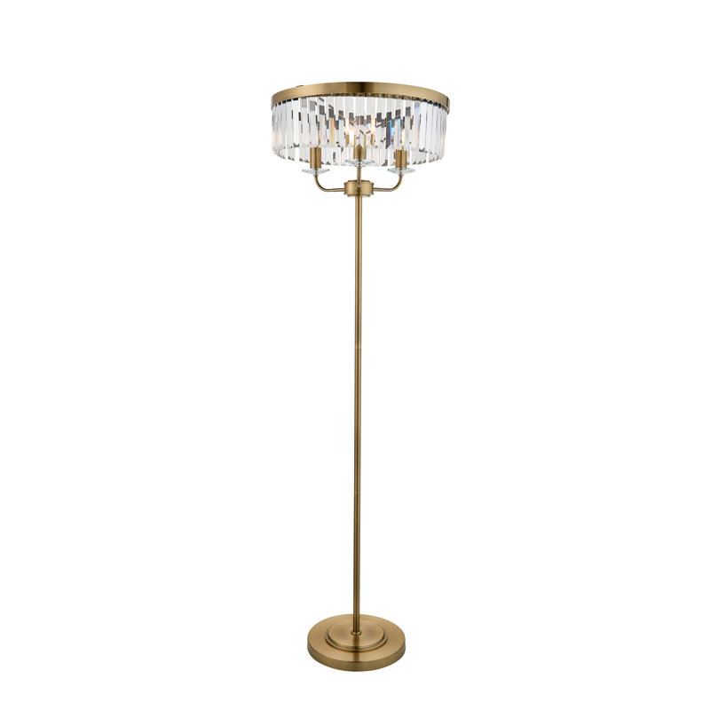 Axten 3lt Floor light, Gold, Antique Brass