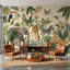 Papier peint animaux de la jungle, nature tropicale-385881109-385881108