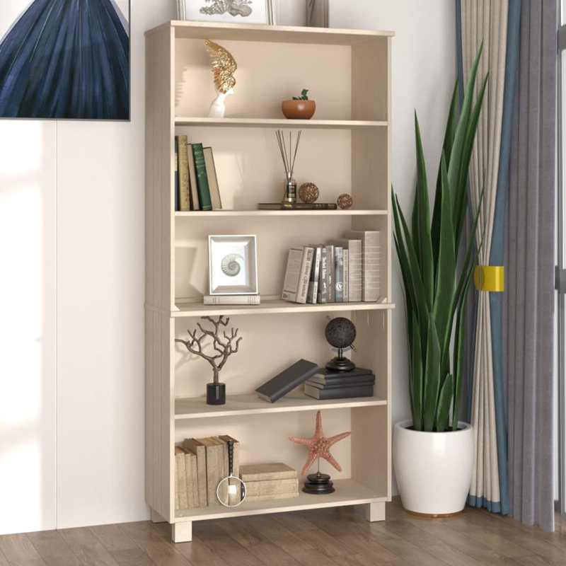 180cm H x 85cm W Standard Bookcase, Honey Brown