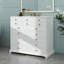 Meuble-lavabo 36 po avec lavabo en céramique, armoire de rangement autoportante, 2 tiroirs et portes à fermeture silencieuse-1274251464