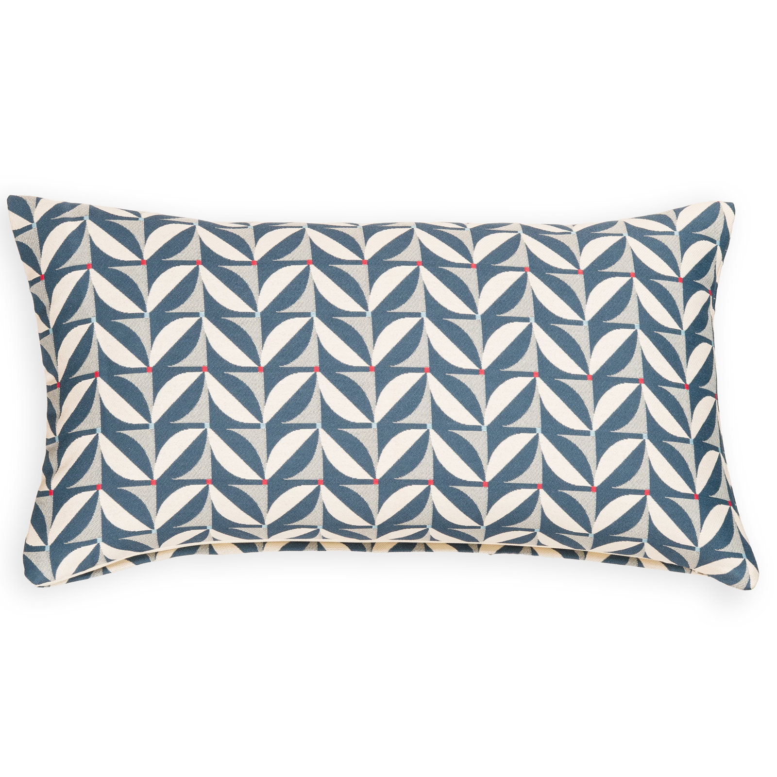Mattelynn Geometric Indoor/Outdoor Throw Pillow, Blue, 
Rectangle 14"H x 26"W