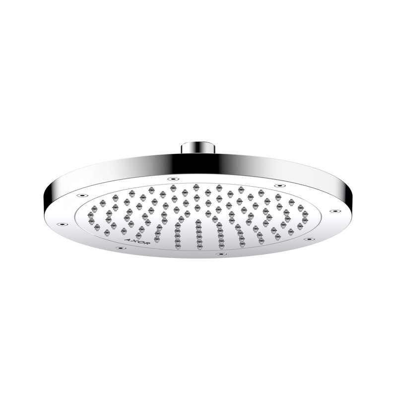 Rain Fixed Shower Head, Chrome, 2.5 GPM