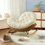 Chaise berçante moderne rembourrée-106038664