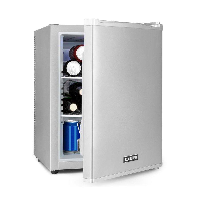 Klarstein 37m³ L Freestanding Mini Fridge, Silver