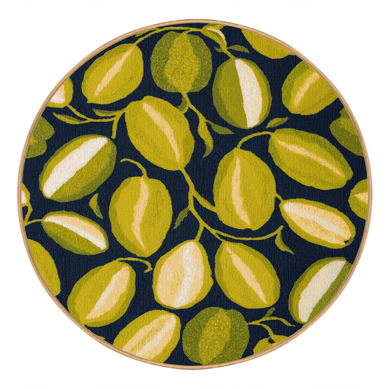 Washable Granadilla Fruits Area Rug, Rectangle 2' x 3'