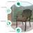Anieta 2 - Person Patio Dining Set with Round Table , Cushions Included