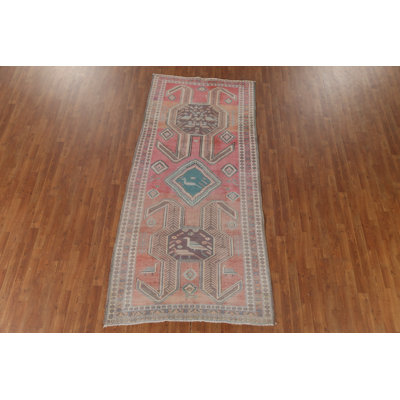 Tribal Geometric Traditional  Runner Rug 4x10