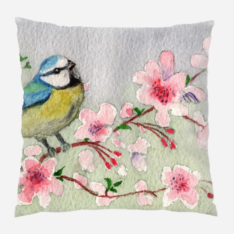 Coussin watercolour Andino, Intérieur, Microsuède