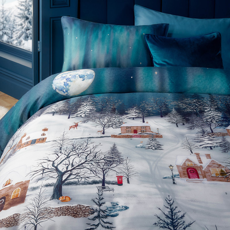 Starlight Cotton No Pattern Duvet Cover Set with Pillowcases, Double Duvet Cover Set + 2 Standard Pillowcases