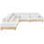 Tissu chenille crème sélectionné