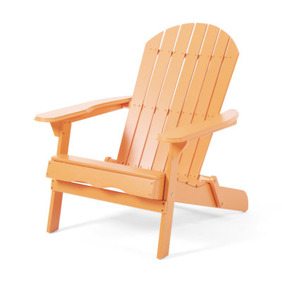 Teigan Solid Wood Folding Adirondack Chair