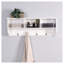 Portemanteau mural blanc avec 4 crochets doubles-1836185372