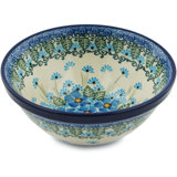 Forget Me Not Stoneware Rice Bowl