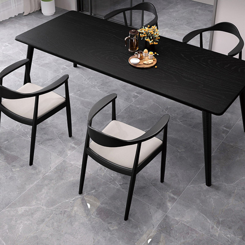 Durable all-solid wood table set, 29.52" H x 55.11" L x 27.55" W