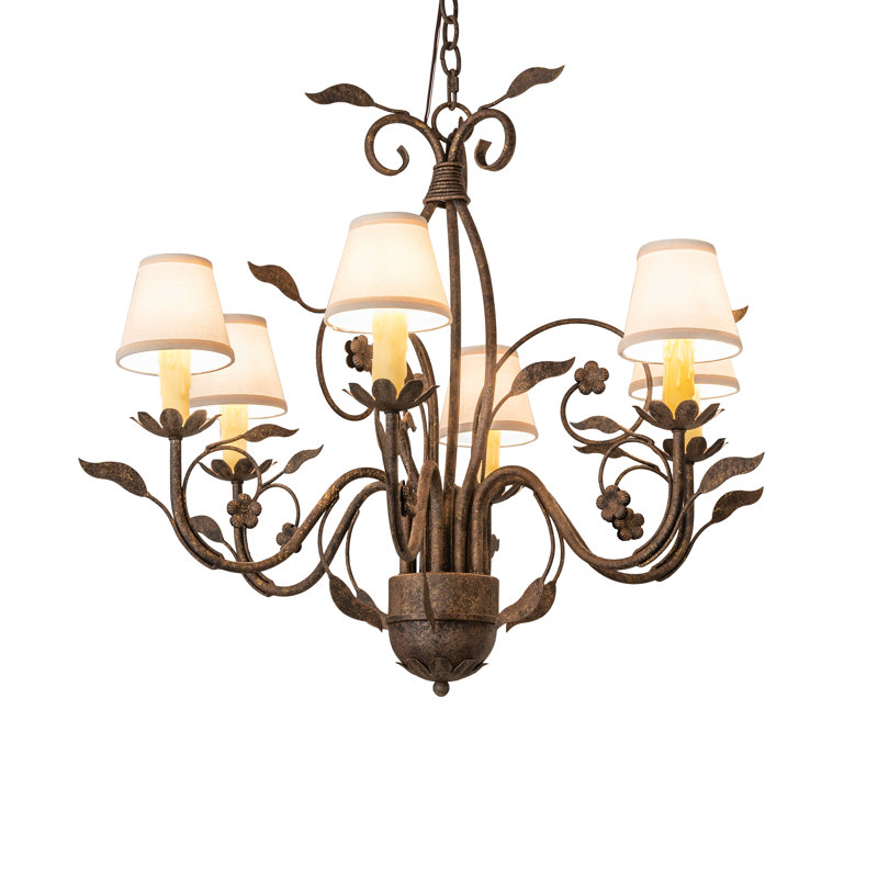 31" Wide Bordeaux 6 Light Chandelier