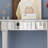 Andreja Half-Moon Console Table with Shelf