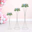 3 pots de fleurs de mariage modernes en forme de sablier-107731970