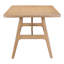 Table de salle à manger Table de salle à manger moderne en bois d'hévéa