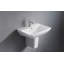 Lavabo de salle de bain mural en céramique avec trop-plein 24 po Duravit Me By Starck