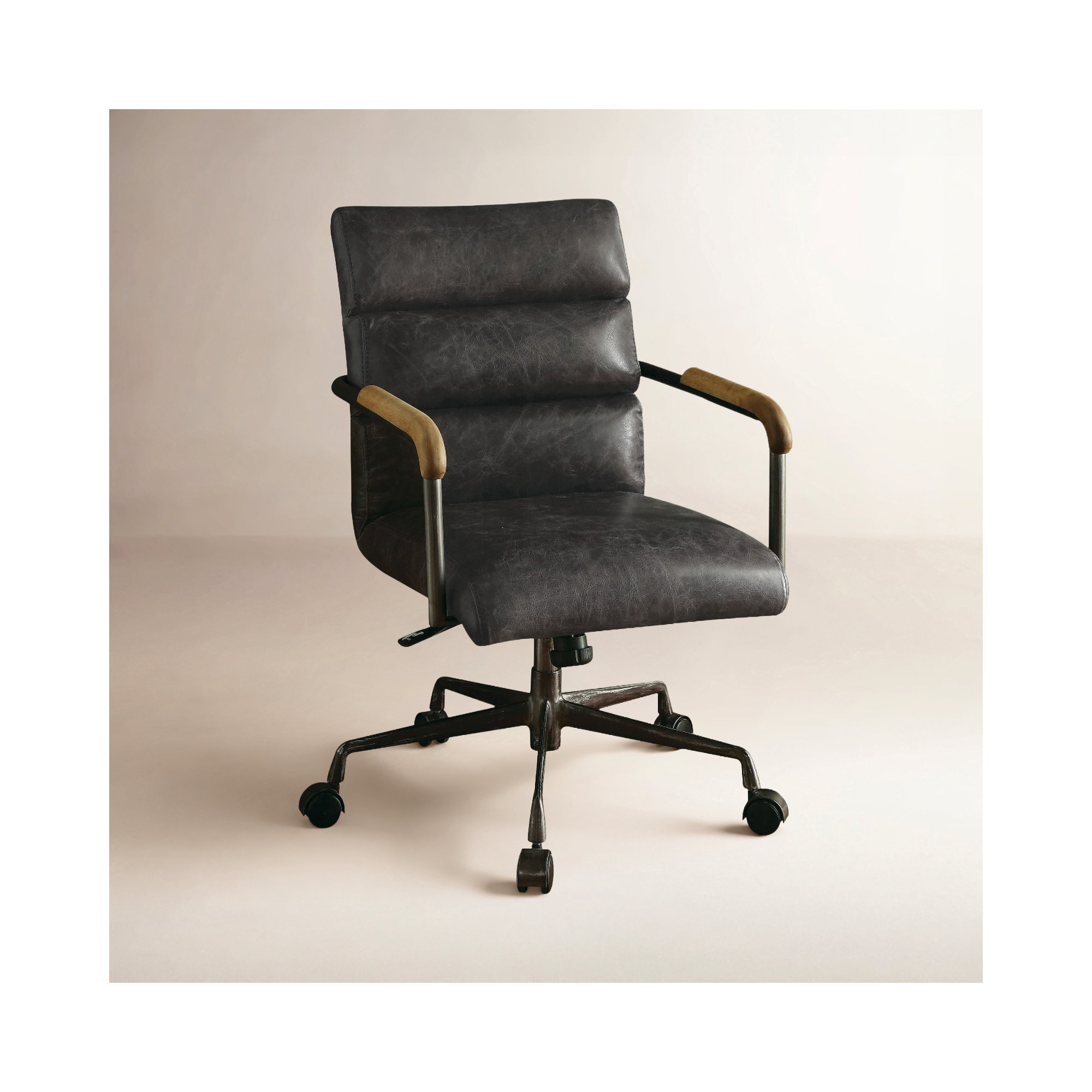 Springtown Swivel Office Chair, Antique Slate