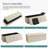 Upholstered Linen Storage Ottoman