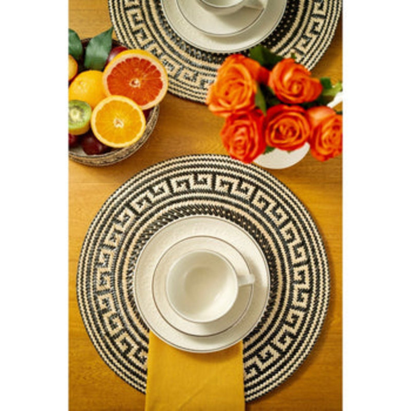 Plastic / Acrylic No Pattern Round Placemat