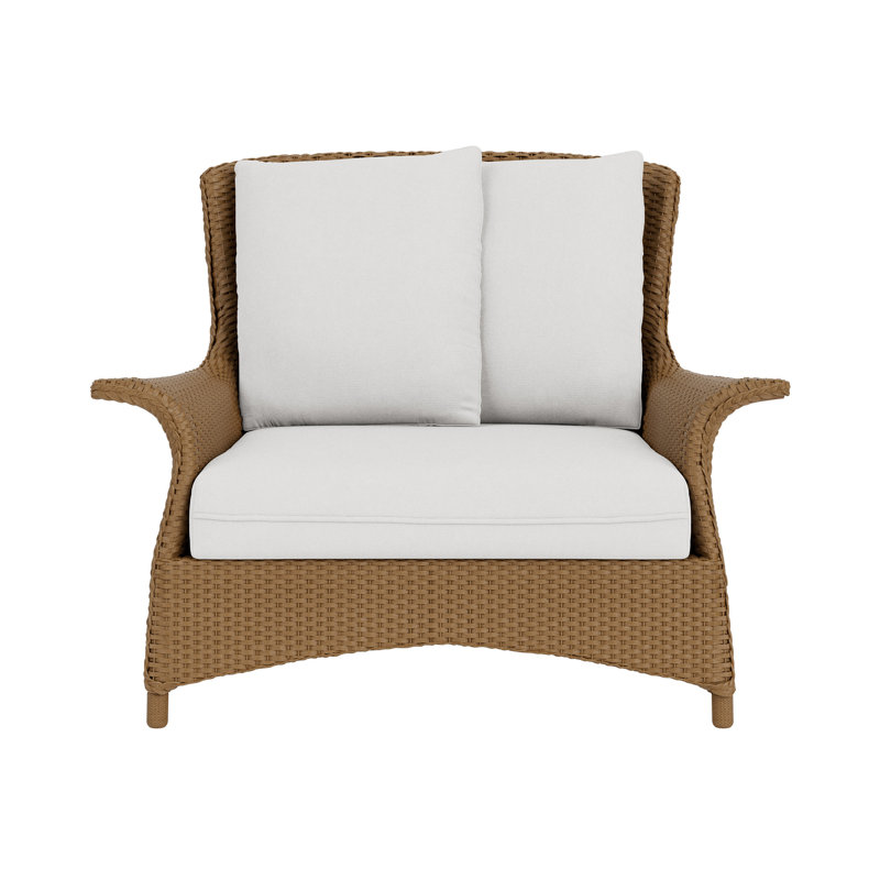 Mandalay Outdoor Lounge Chair, Decorline Natural, Hickory