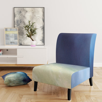 Brechta Vibrant Curve Design II - Velvet Upholstered Modern Slipper Chair