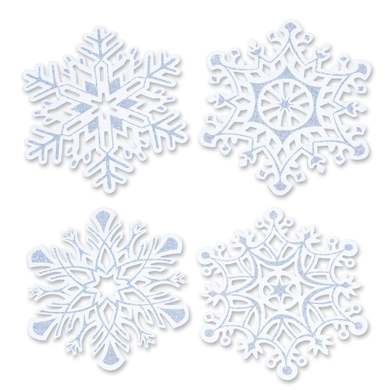 Découpes de Noël flocon de neige scintillant