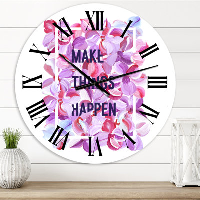 Make Things Happen - Traditional wall clock