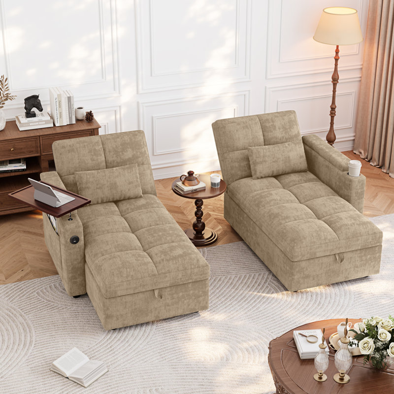 Upholstered Sectional, Beige