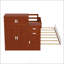 Lit plateforme simple en bois avec bibliothèque et garde-robe mobile-780414908