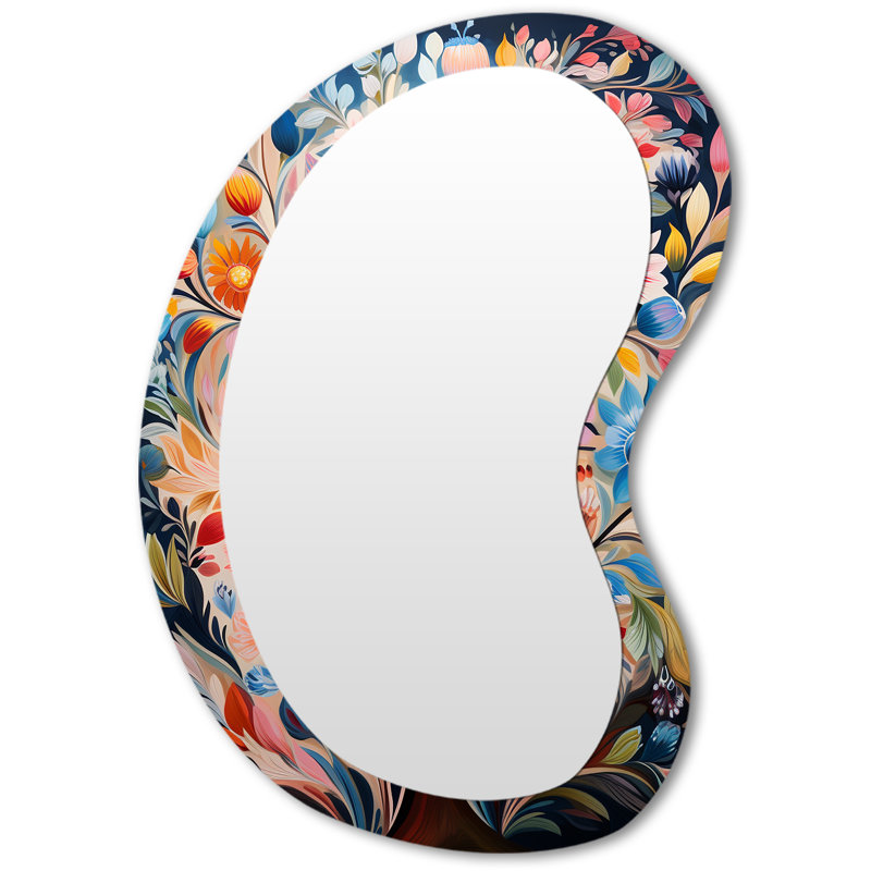 Miroir mural moderne et irrégulier, 31 po x 22 po