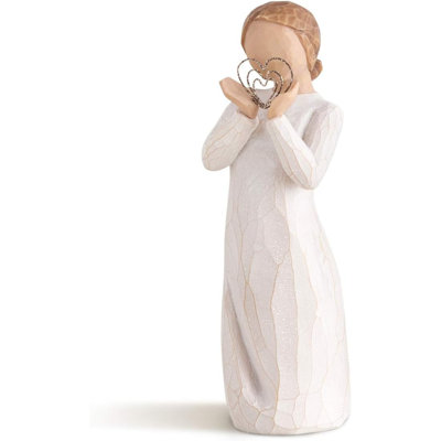 Figurine sculptée peinte à la main Willow Tree Lots of Love Angel