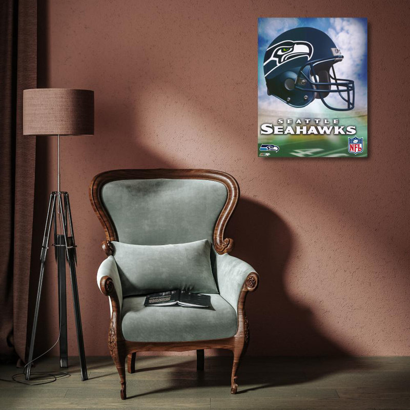 Seattle Seahawks Helmet Logo, 18" H x 14" W