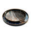Ensemble de 2 plateaux décoratifs Maycie, jantes hautes, faux marbre, bleu, or
