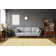Tapis beige / gris en laine touffeté à la main à motif géométrique Winona