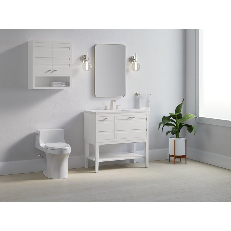 Helst 36-In Bathroom Vanity Set, White