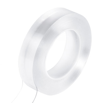 Double Sided Tape Heavy Duty, 16 Ft Nano Mounting Tape(3 Pack), Strong Adhesive & Reusable, Clear Two Sided Wall Tape, Removable Poster Picture Hanging Strips For Home Office Car Outdoor Use