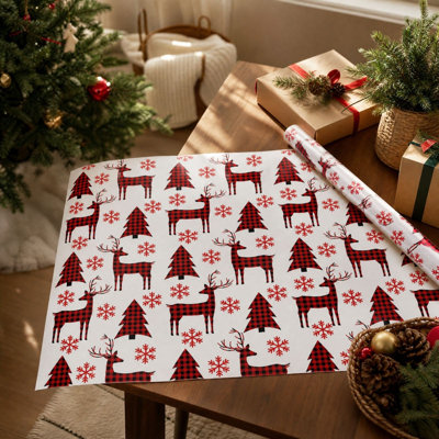 Décorations de Noël 3 pièces de fête de Noël bricolage papier cadeau