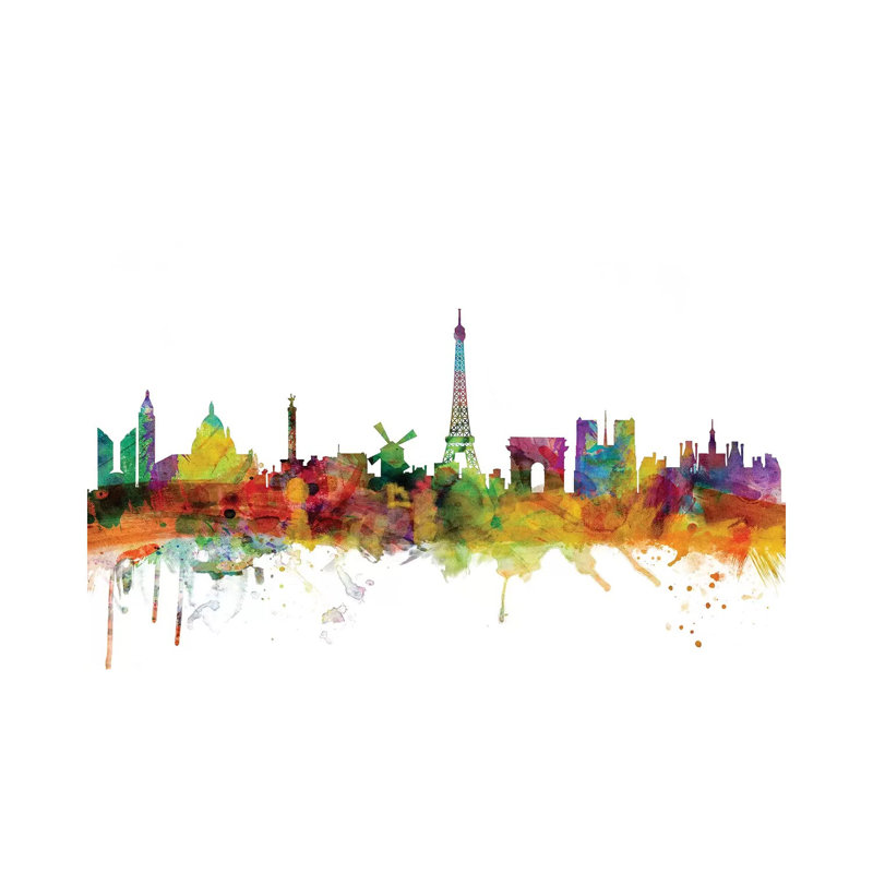 Paris, France Skyline by Michael Tompsett - Wrapped Canvas Gallery-Wrapped Canvas Giclée