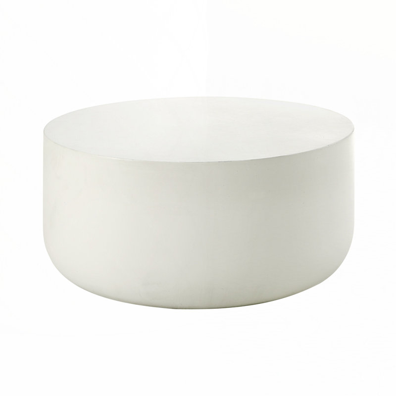 Natural White Finish Coffee Table