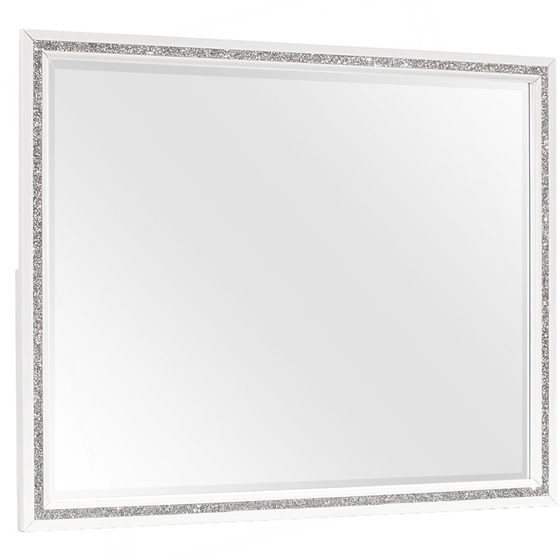 ALMERA GLITTER WHITE MIRROR